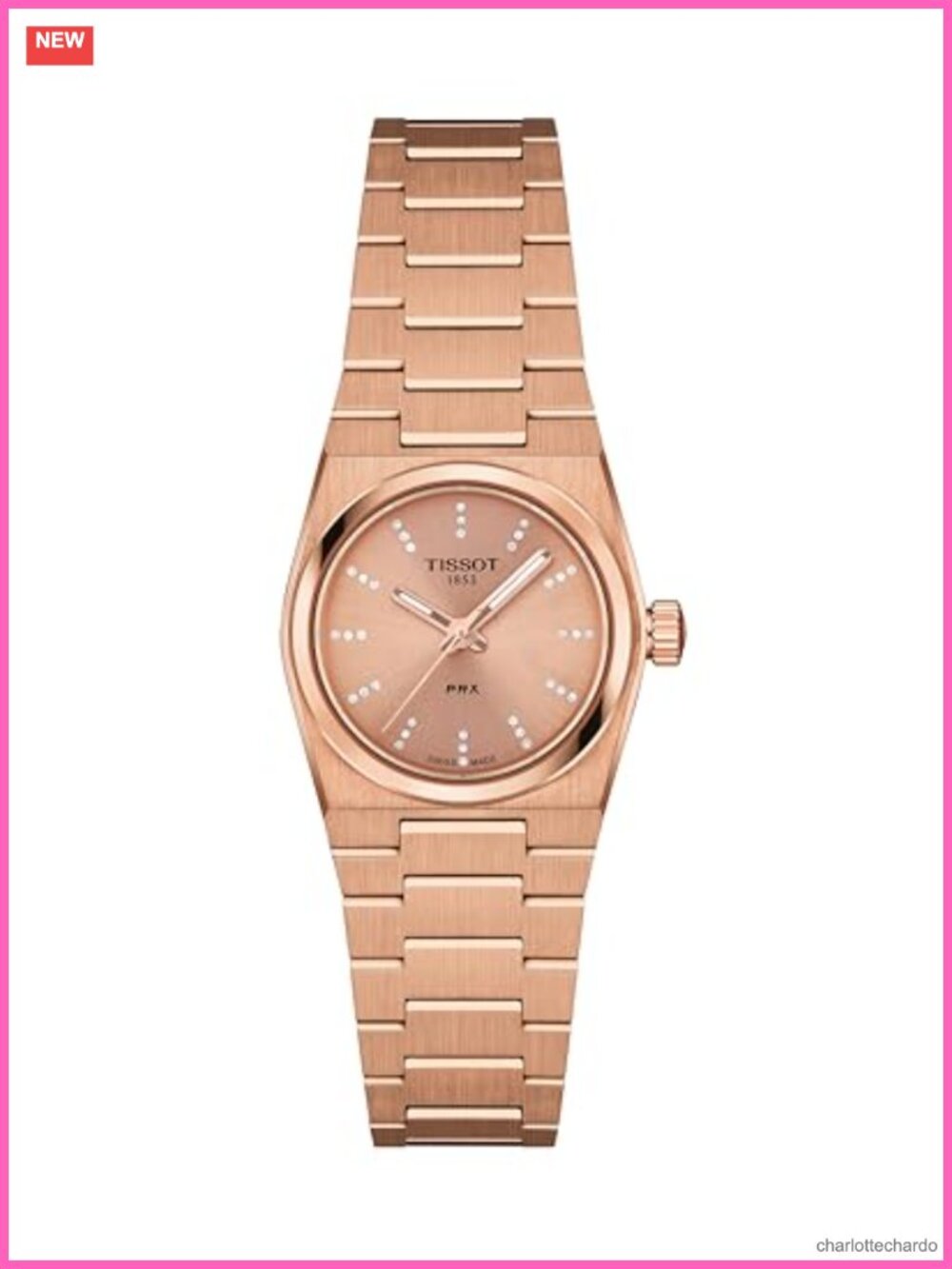 Tissot PRX Swiss Quartz 25mm Diamond Dial Stainless Steel Women's Watch
